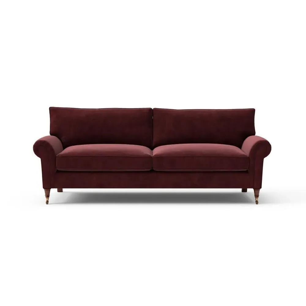 4-Seater Sofa - Dark Rosehip, Matt Velvet