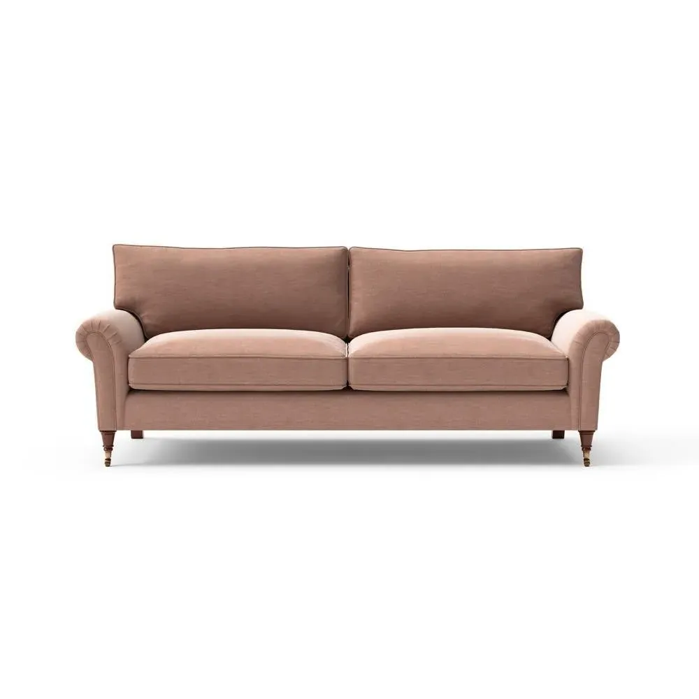 4-Seater Sofa - Dusky Rose, Eco Chenille