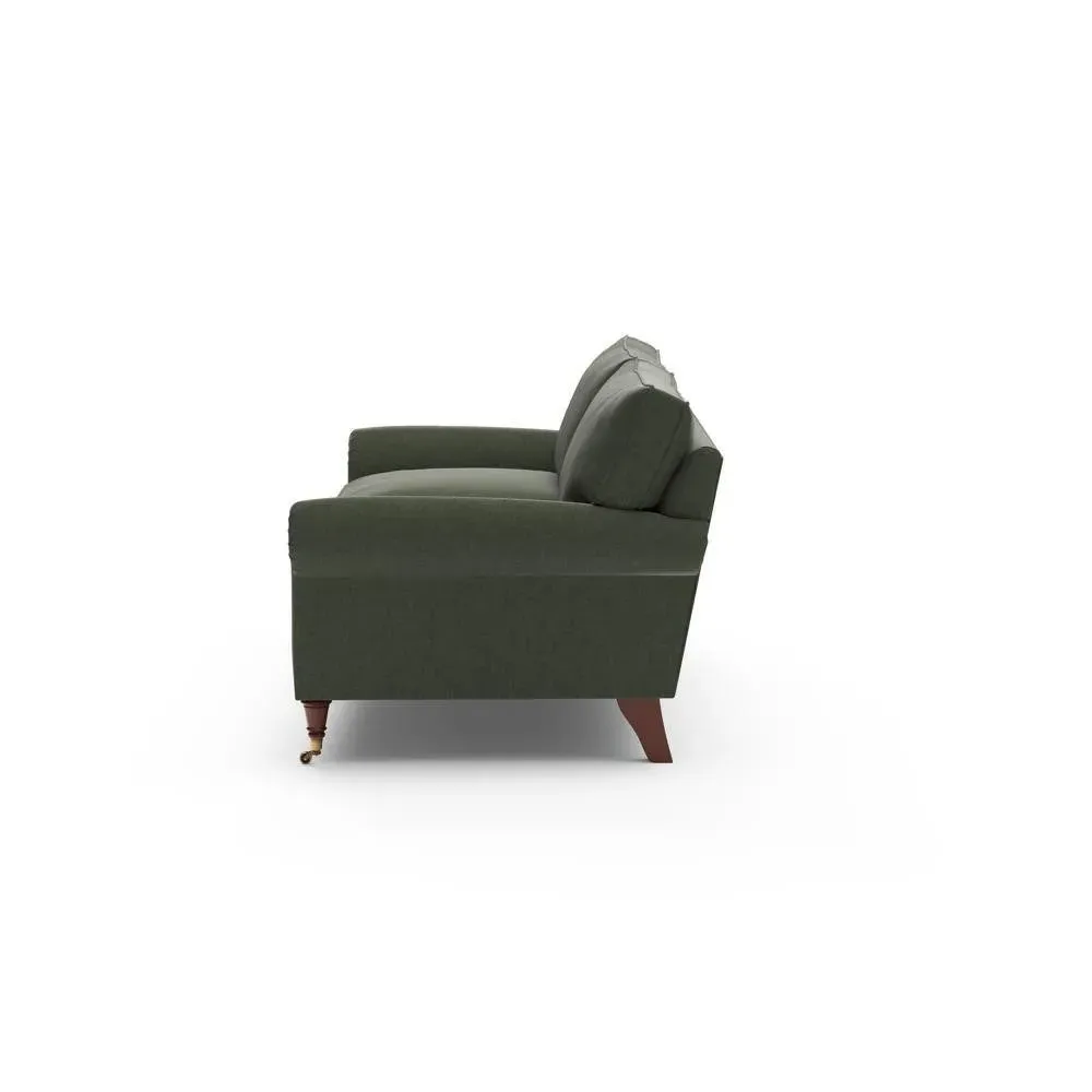 4 Seater Sofa - Green, Eco Chenille