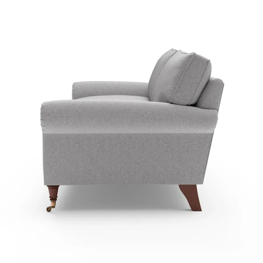 4 Seater Sofa - Grey Marl, Rustic Weave