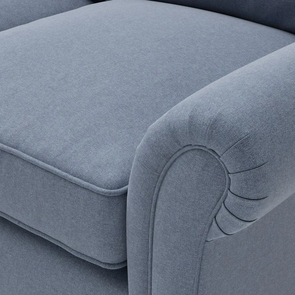 4-Seater Sofa - Indigo, House Linen Mix