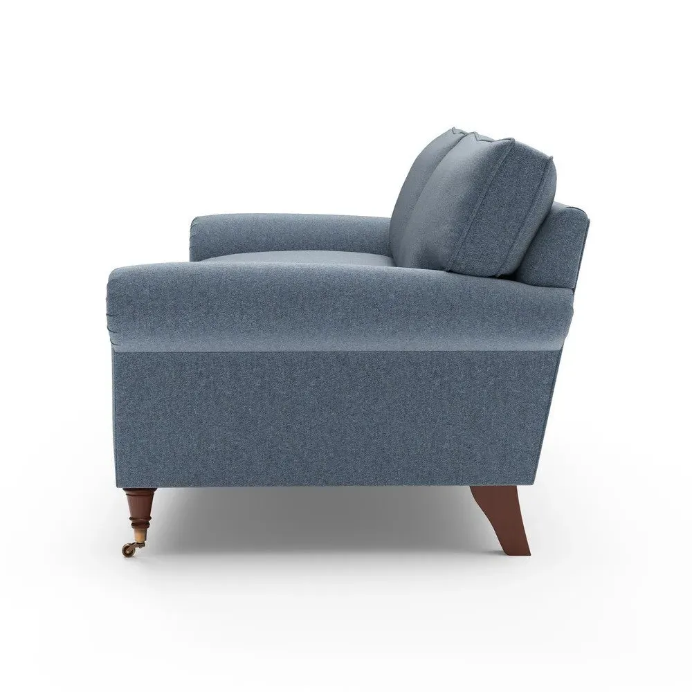 4-Seater Sofa - Indigo, Rustic Weave