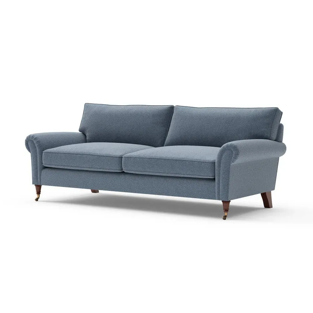 4-Seater Sofa - Indigo, Rustic Weave