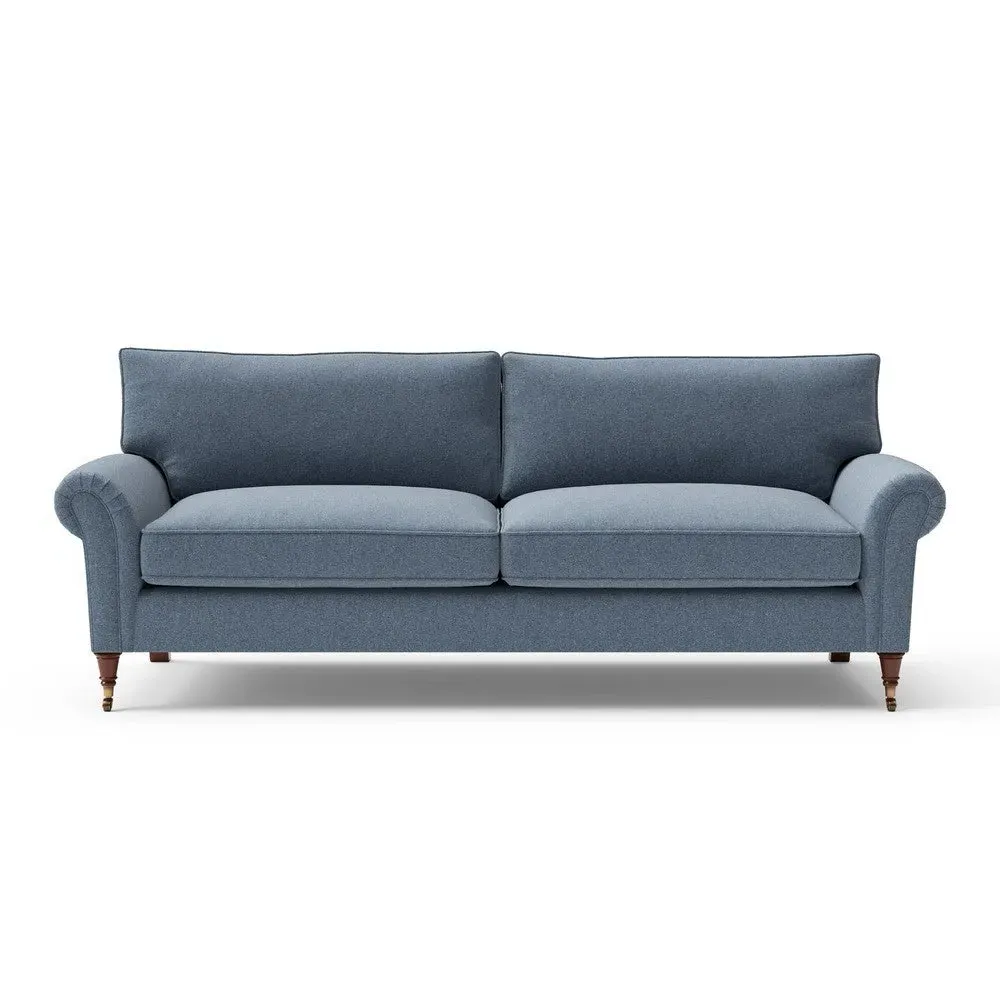 4-Seater Sofa - Indigo, Rustic Weave