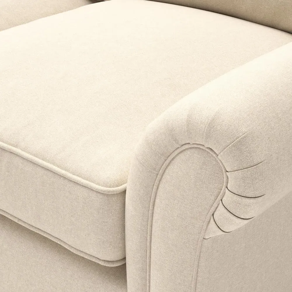 4-Seater Sofa - Lily White, House Linen Mix