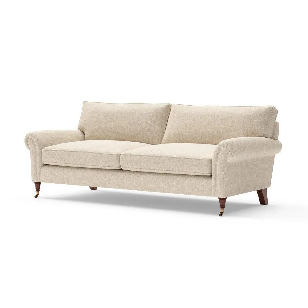 4-Seater Sofa - Natural, Aquaclean Oxford