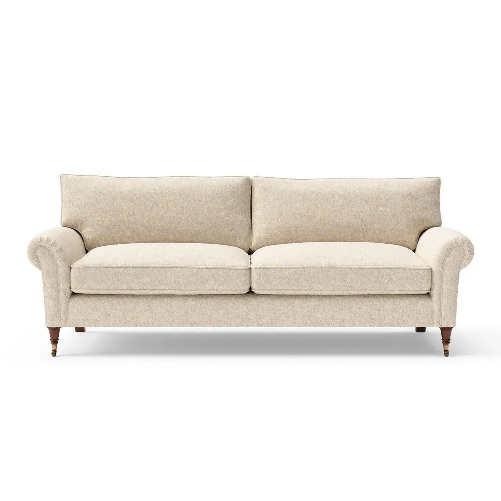 4-Seater Sofa - Natural, Aquaclean Oxford