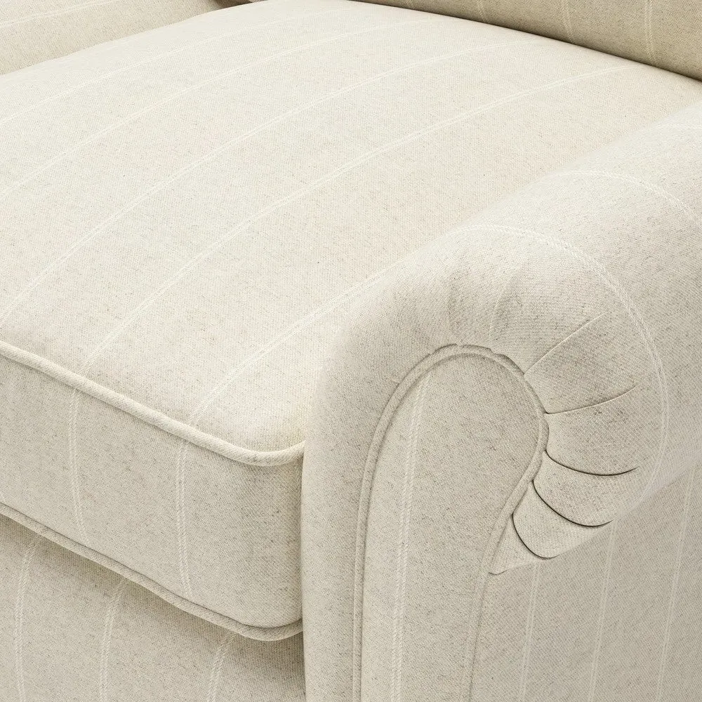 4-Seater Sofa - Natural, Compton Stripe