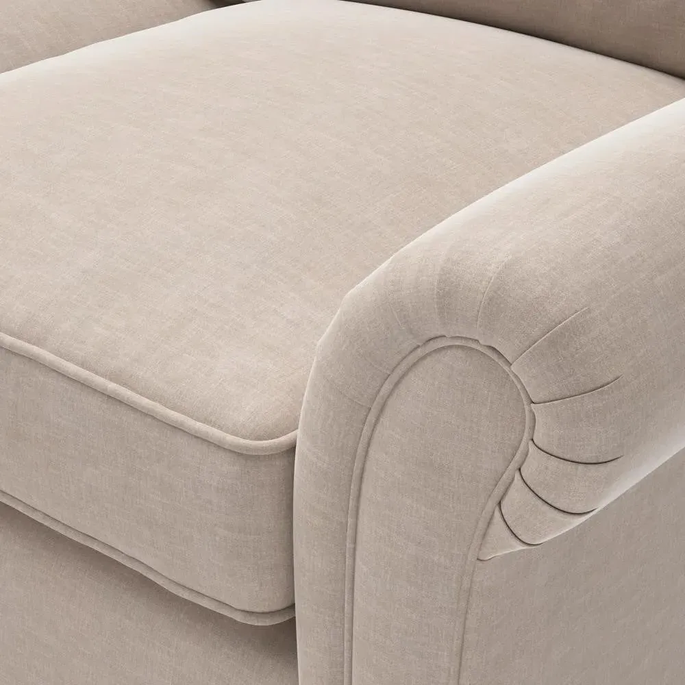 4-Seater Sofa - Natural, Eco Chenille