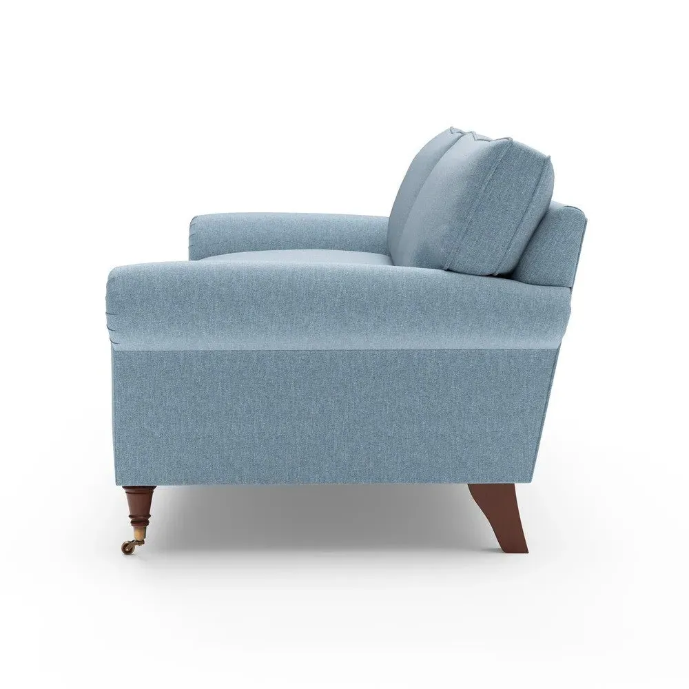 4 Seater Sofa - Teal, Rustic Weave