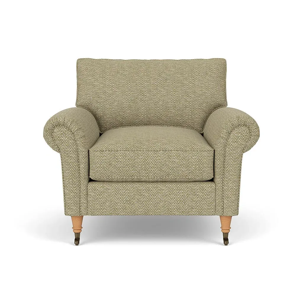 Armchair - Apple, Herringbone Weave image