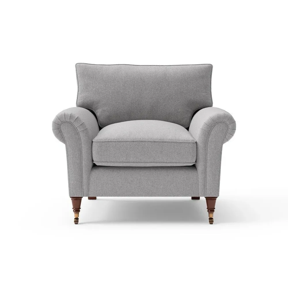 Armchair - Grey, Rustic Weave