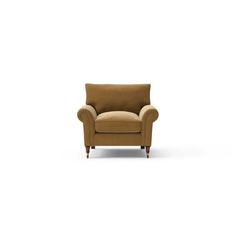 Armchair - Mustard, Velvet