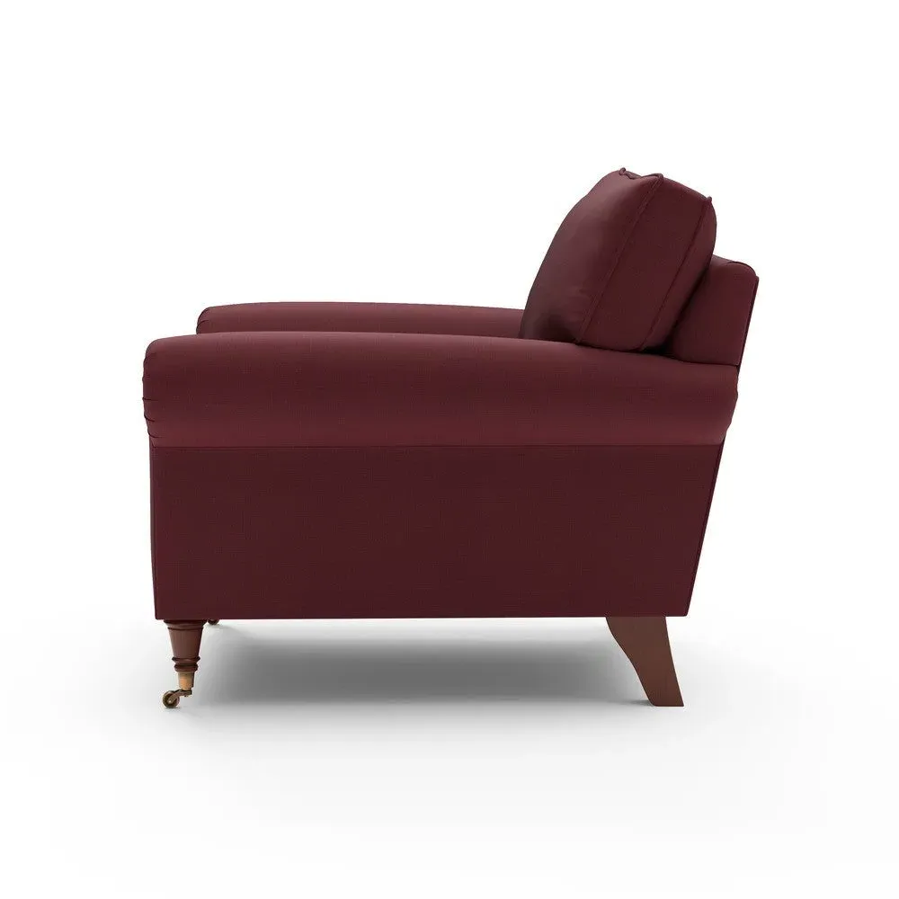 Armchair - Red, House Linen Mix