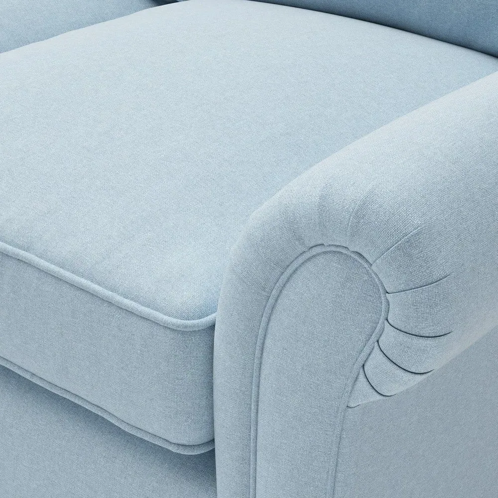 Armchair - Sky Blue, House Linen Mix