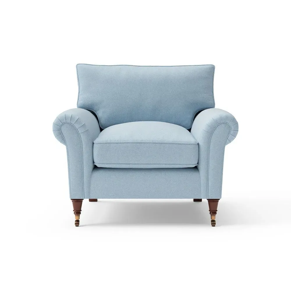 Armchair - Sky Blue, House Linen Mix
