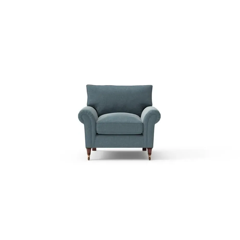 Armchair - Teal, Eco Chenille