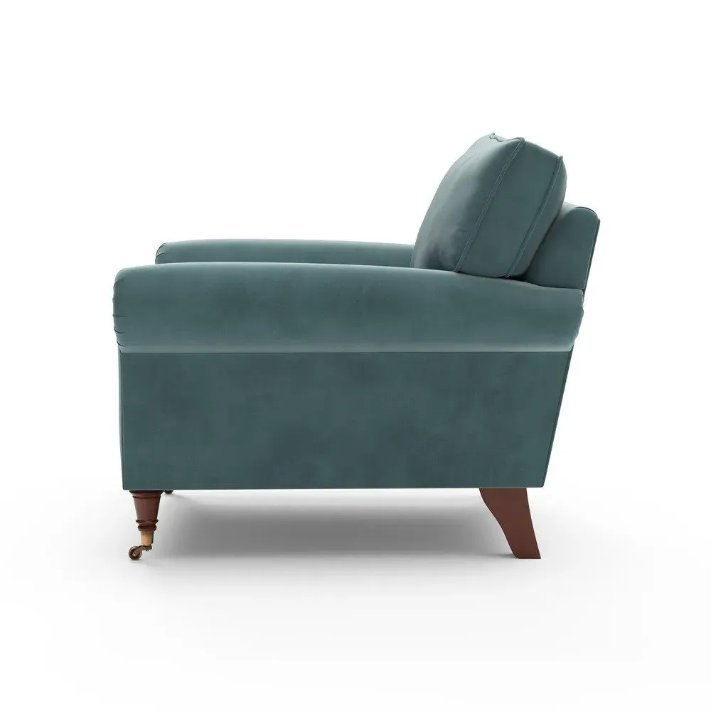 Armchair - Teal, Velvet