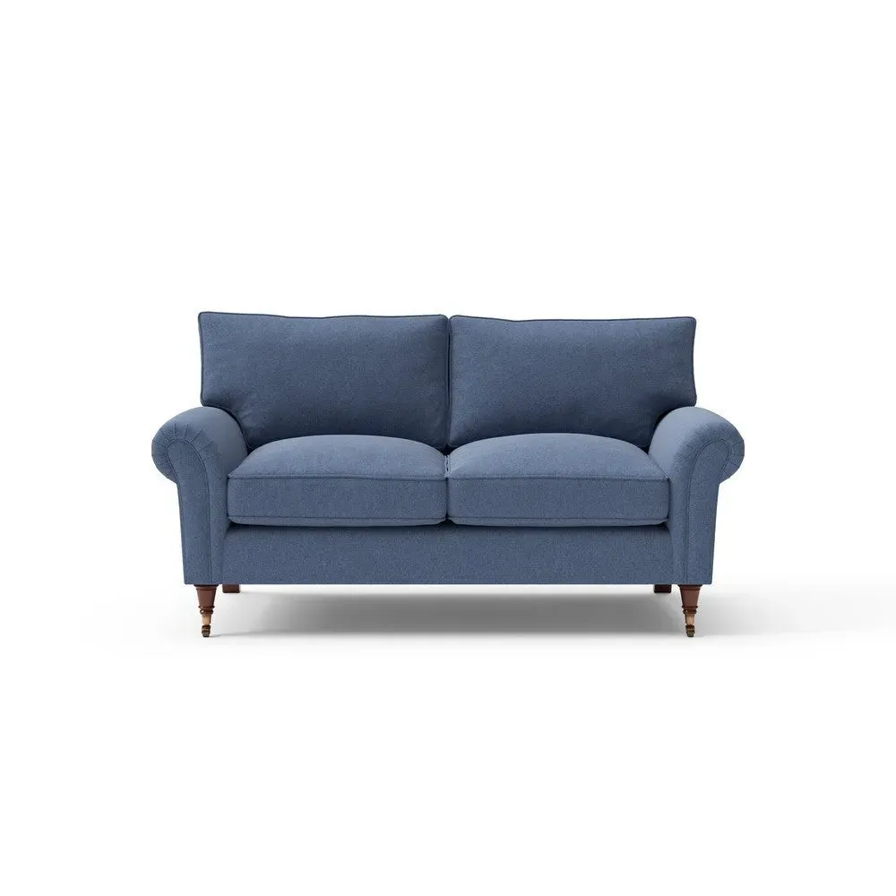 Large 2-Seater Sofa - Dark Blue, Cotton