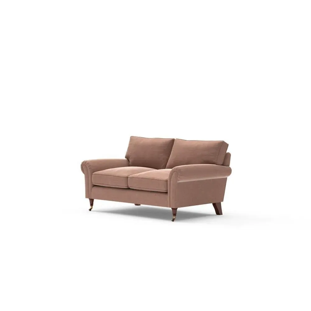 Large 2-Seater Sofa - Pink, Chenille