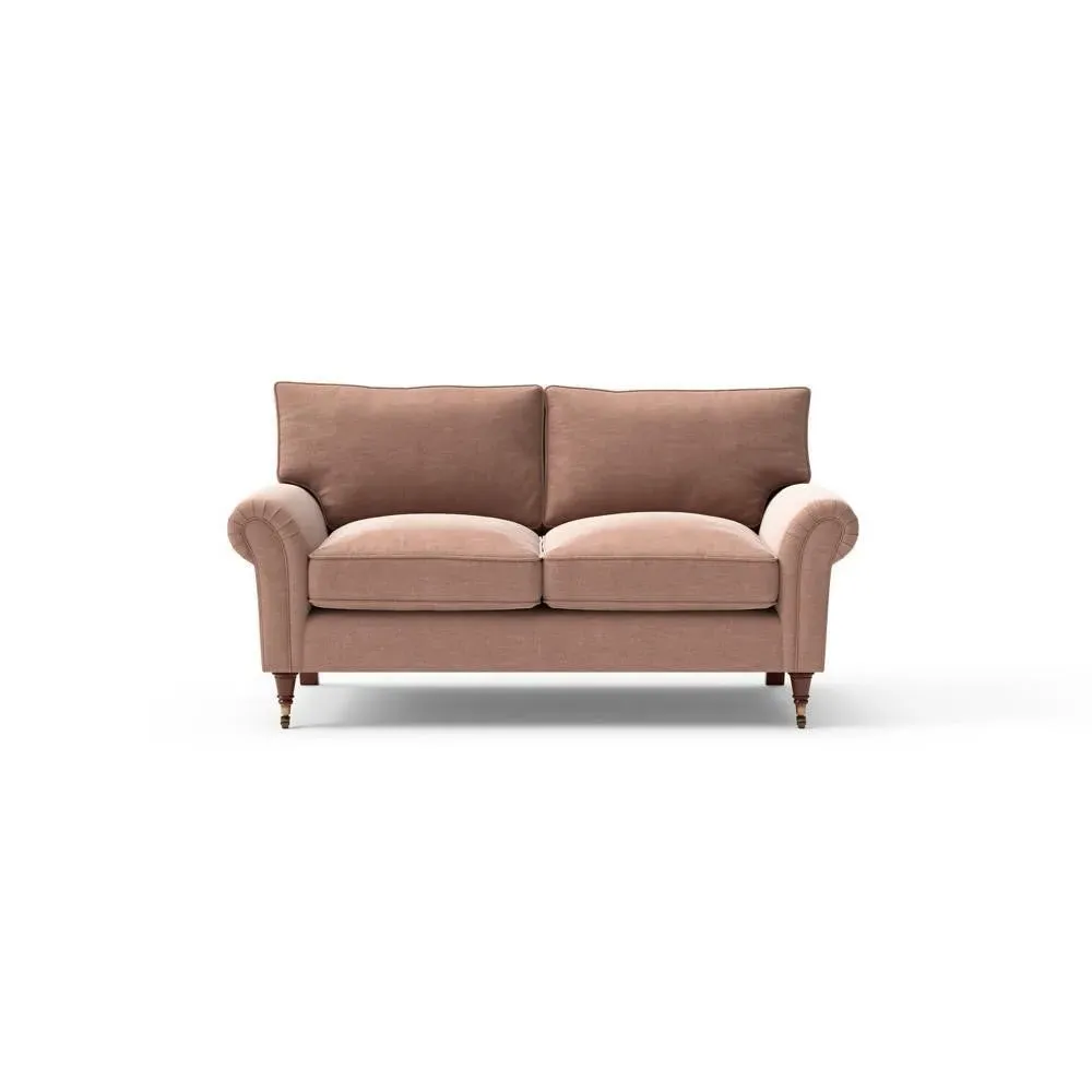Large 2-Seater Sofa - Pink, Chenille