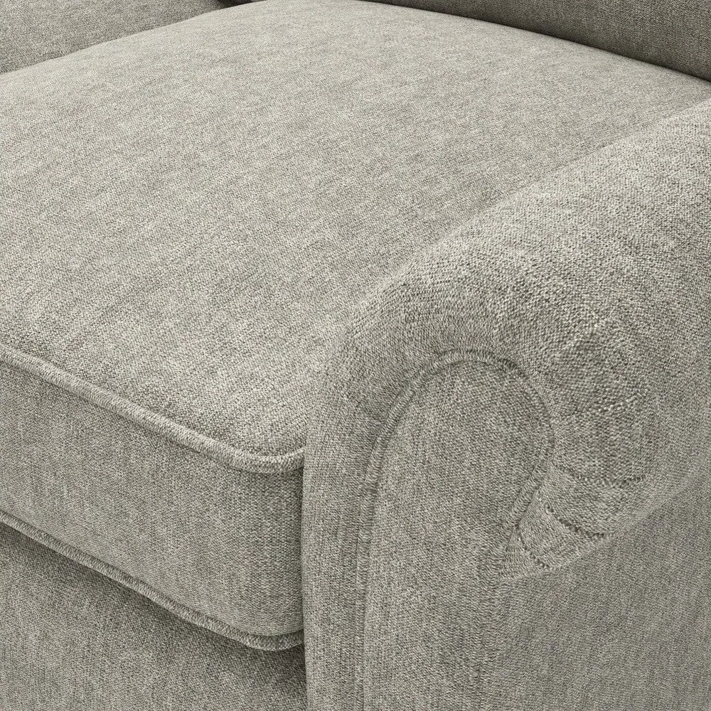 Large Right Hand Chaise - Lichen, Aquaclean Oxford