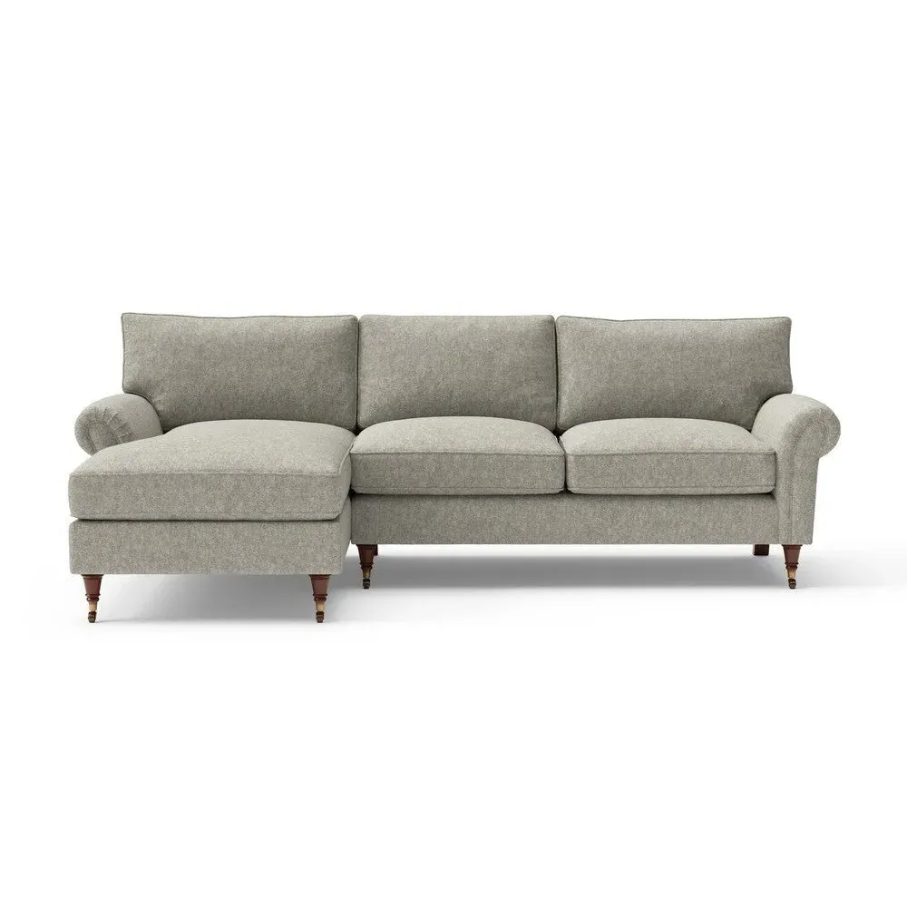 Large Right Hand Chaise - Lichen, Aquaclean Oxford