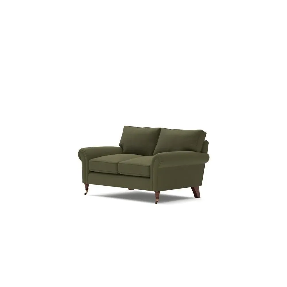 Osbourne 2-Seater Sofa - Forest Green, Linen Mix