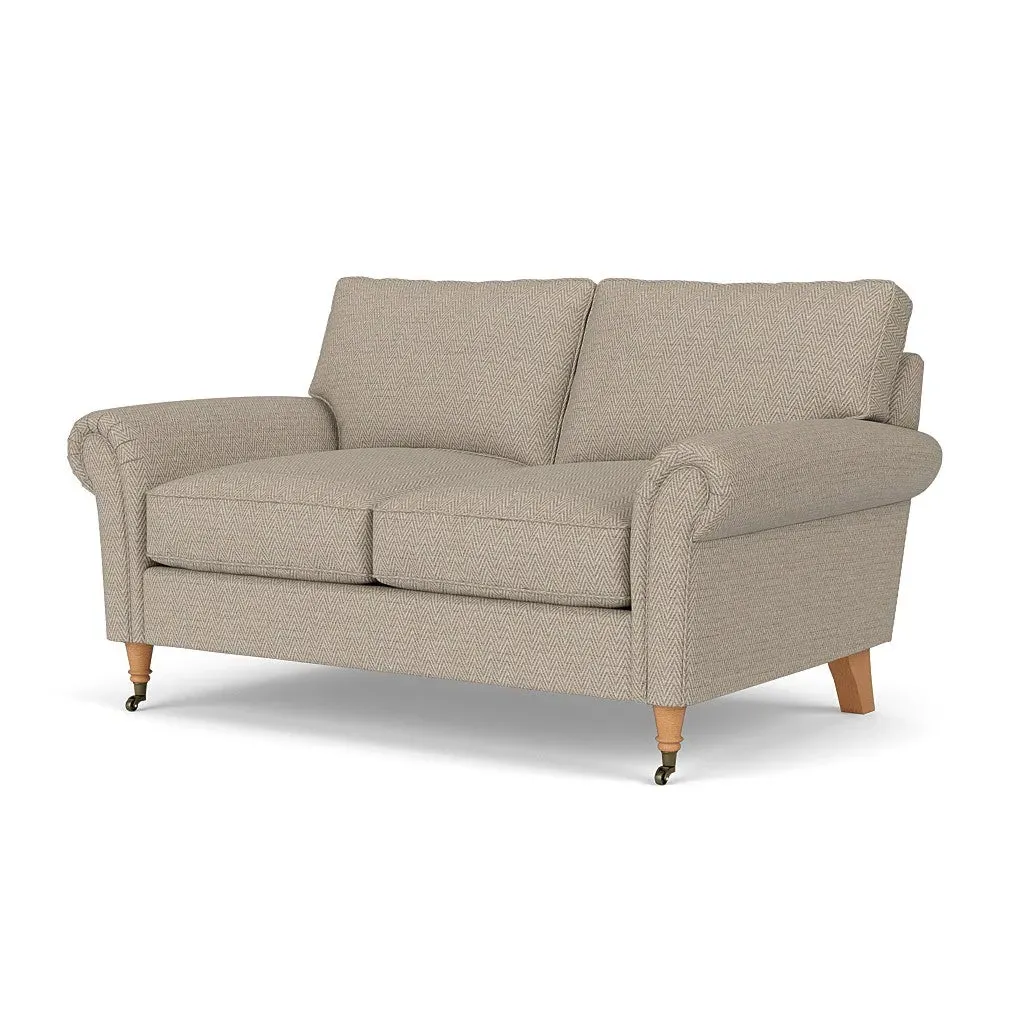 Osbourne 2-Seater Sofa - Natural, Herringbone Weave