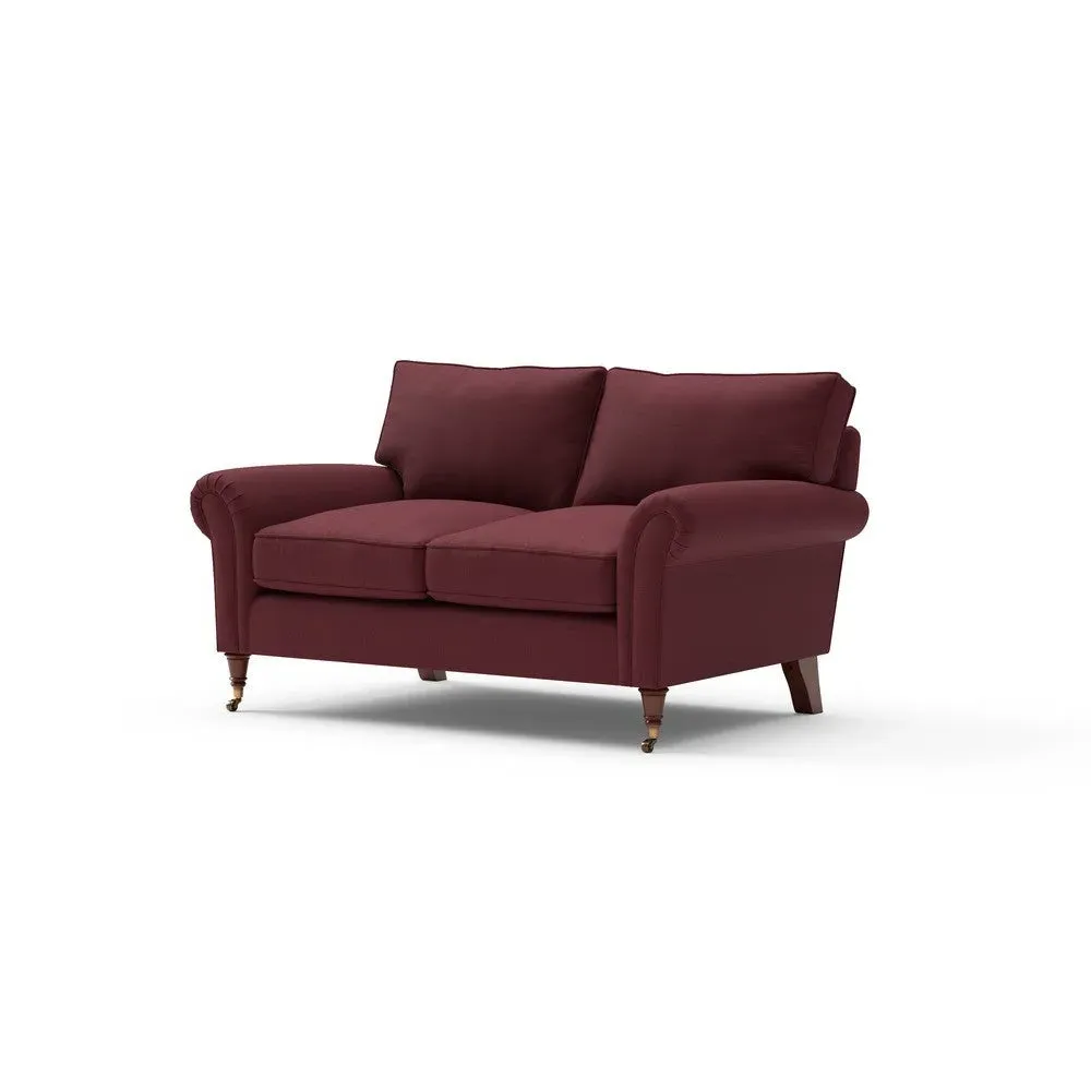 Osbourne 2-Seater Sofa - Red, Linen Mix