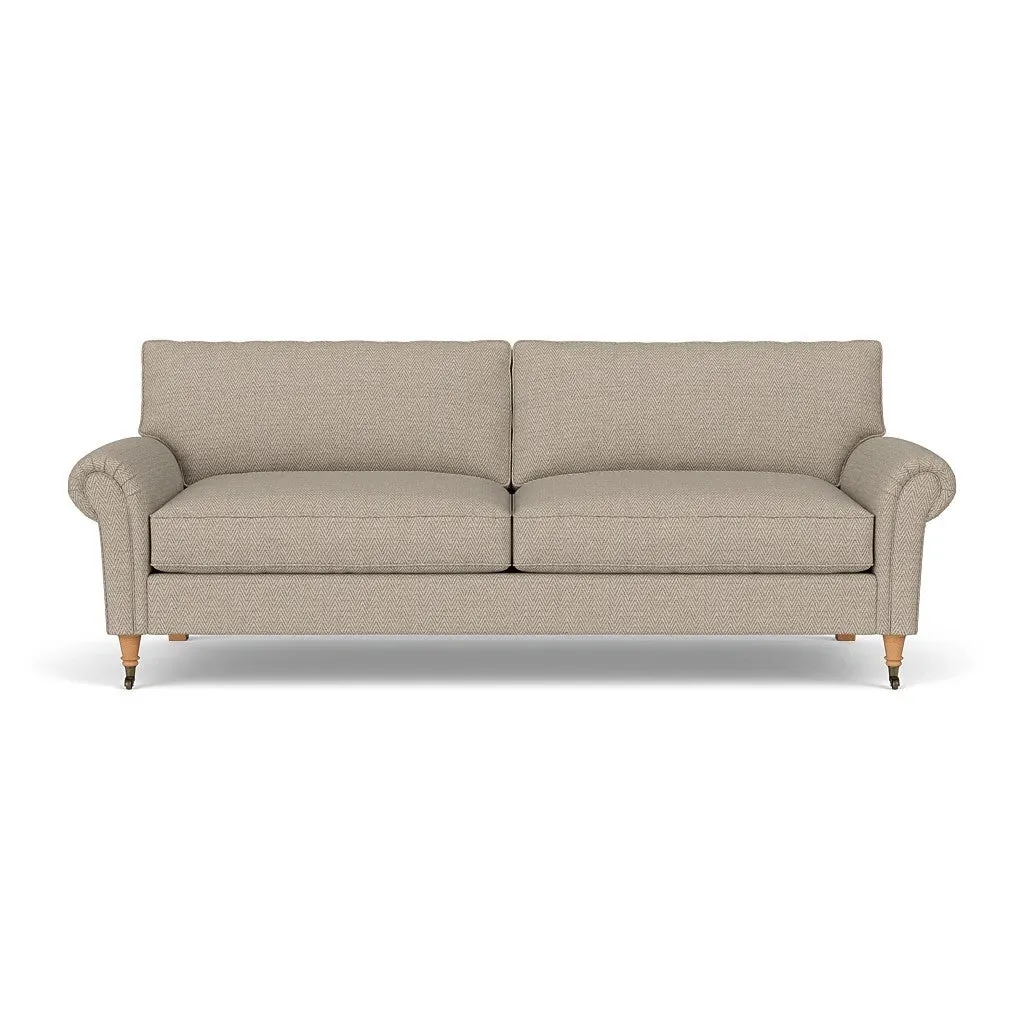 Osbourne 4-Seater Sofa Herringbone Weave - Natural image