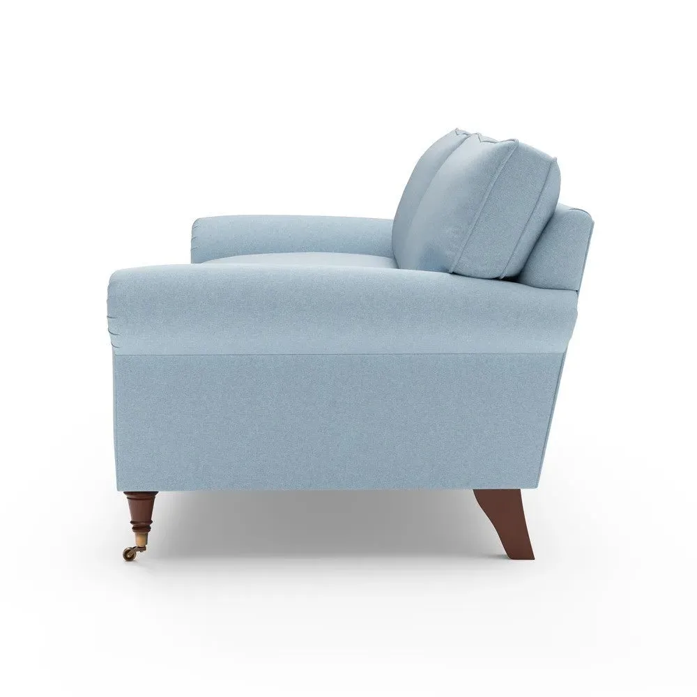 Osbourne 4-Seater Sofa - Sky Blue, House Linen Mix