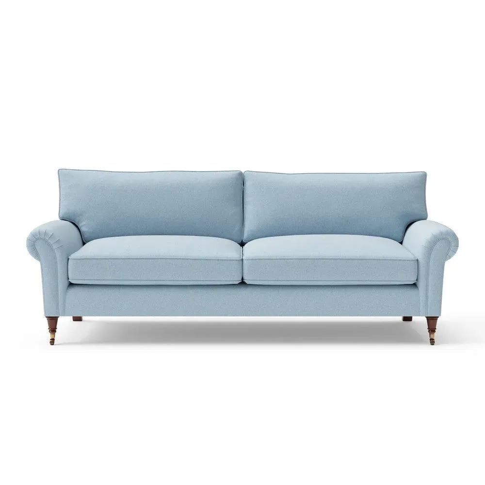 Osbourne 4-Seater Sofa - Sky Blue, House Linen Mix image