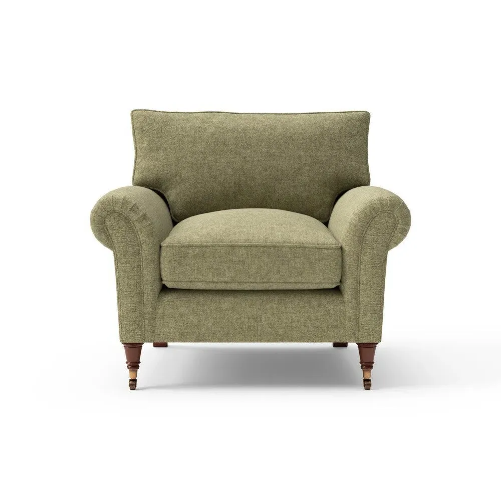 Osbourne Armchair - Sage Green, Aquaclean Oxford