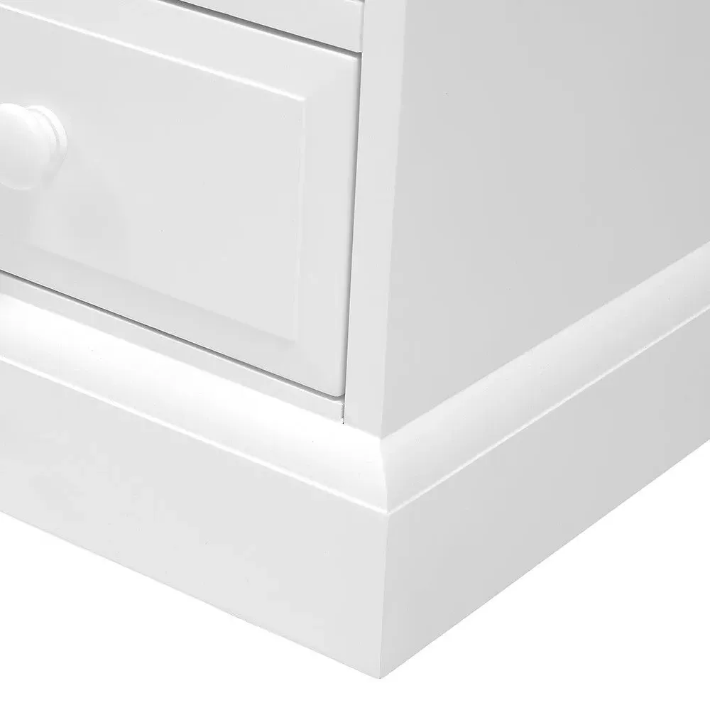 Cotswold Company 3-Drawer Bedside Table - White, Pine by The Cotswold Company, image 7