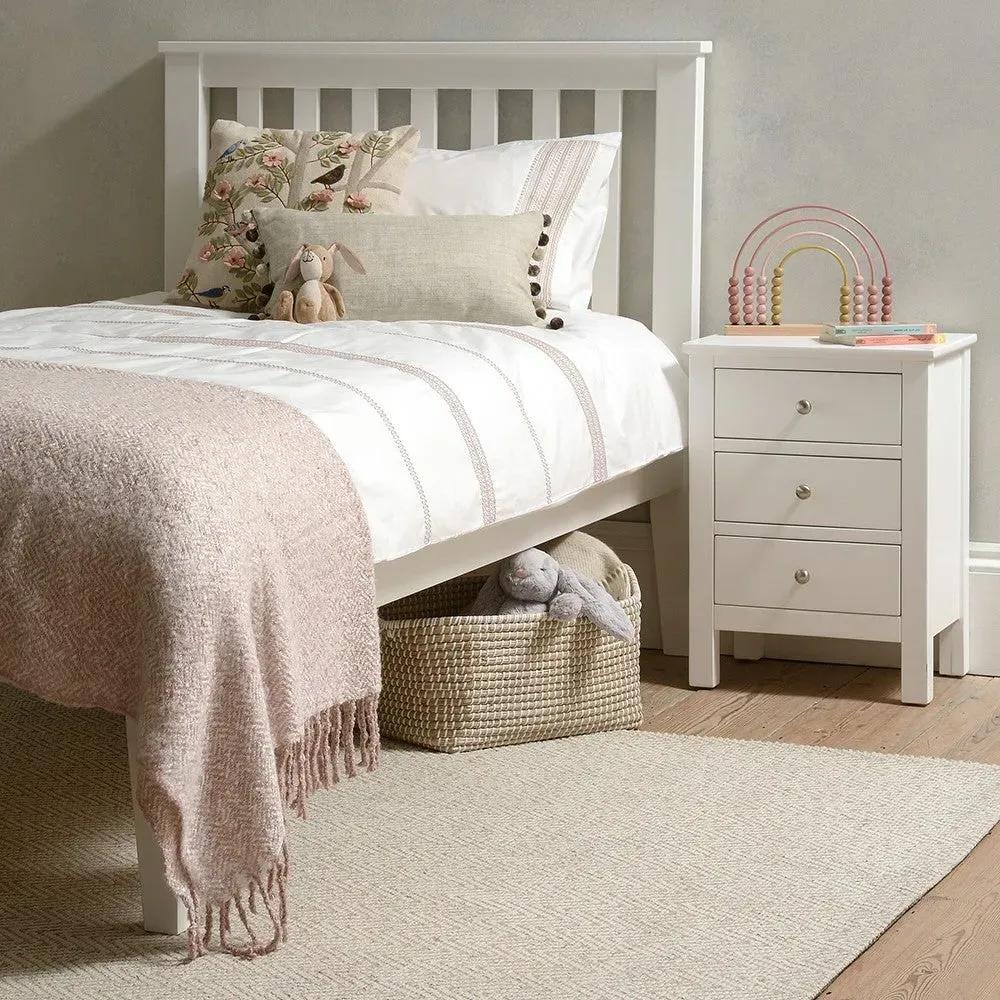 3ft Single Bed Frame - White