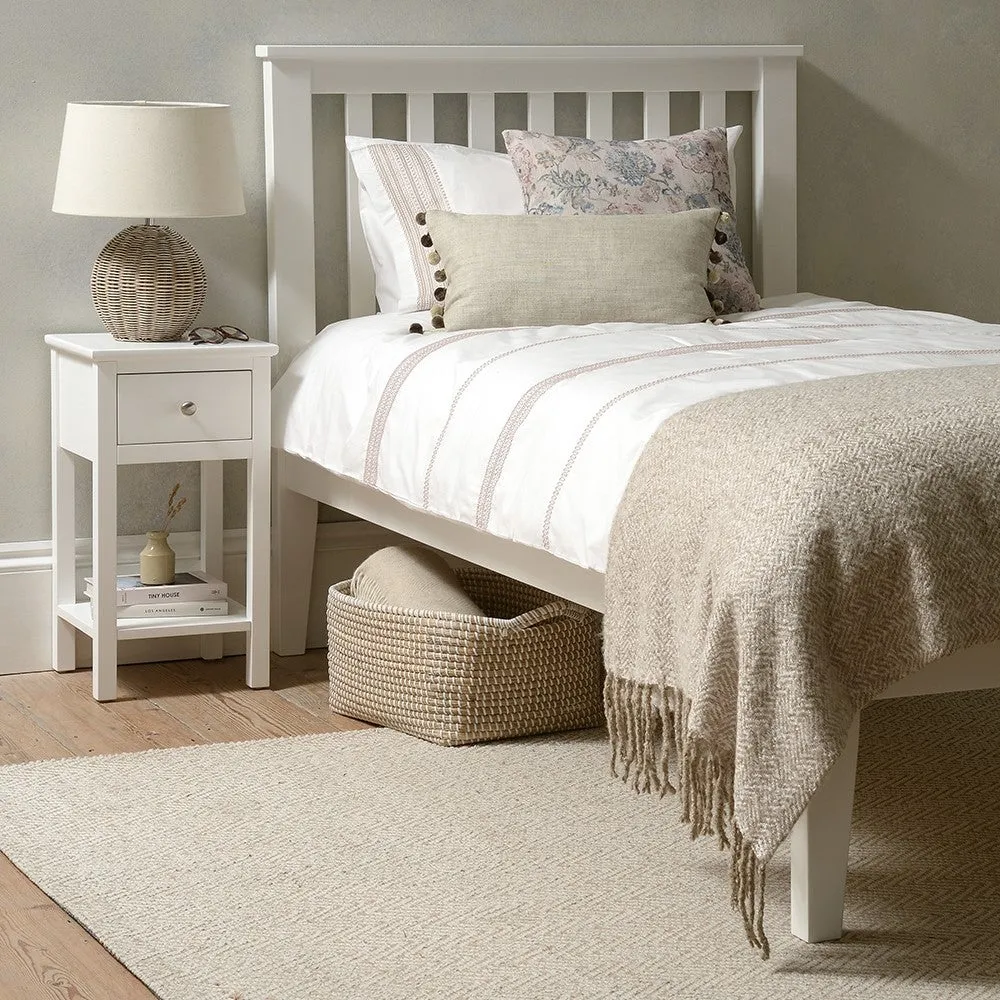 3ft Single Bed Frame - White image
