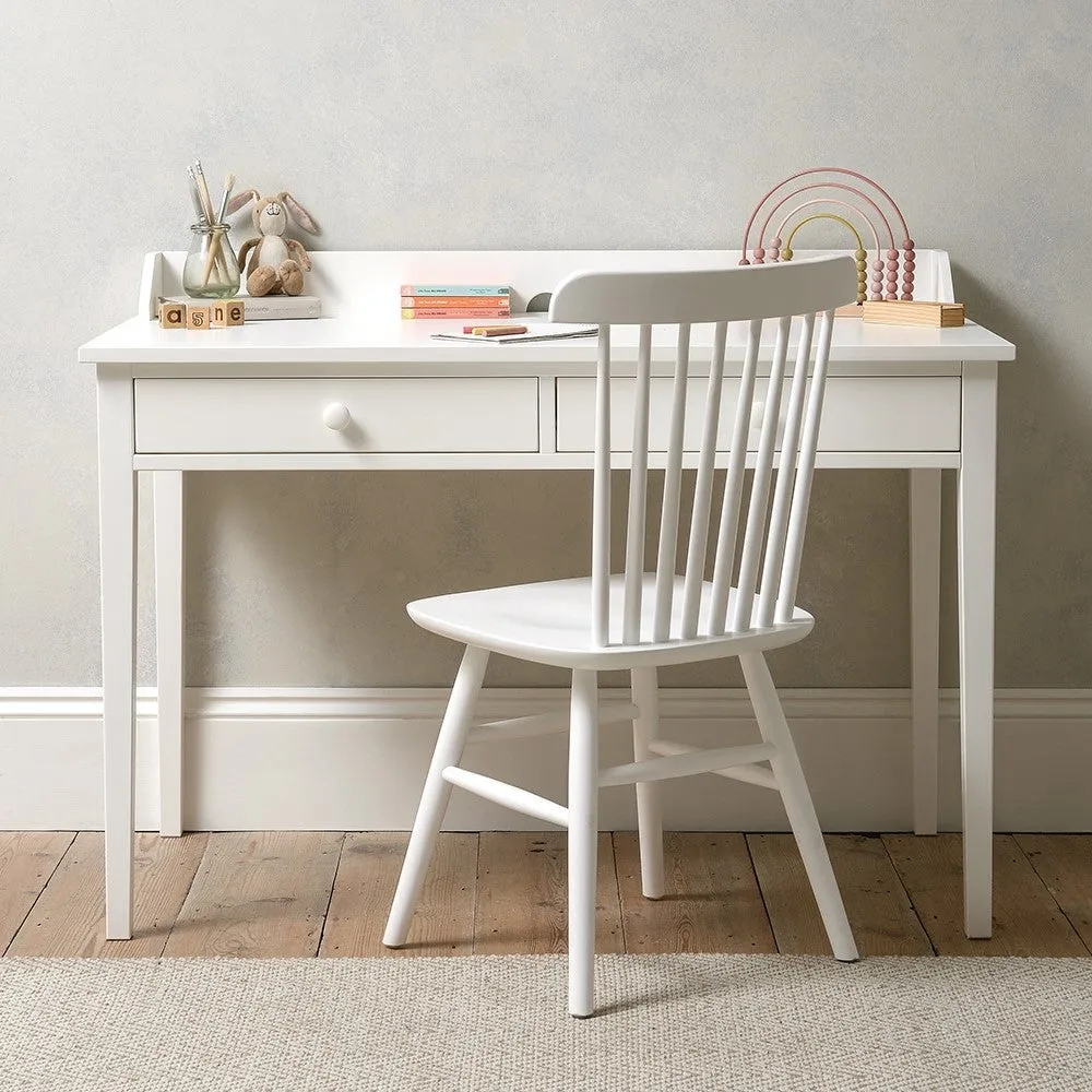 Large Study Desk with Storage - White image
