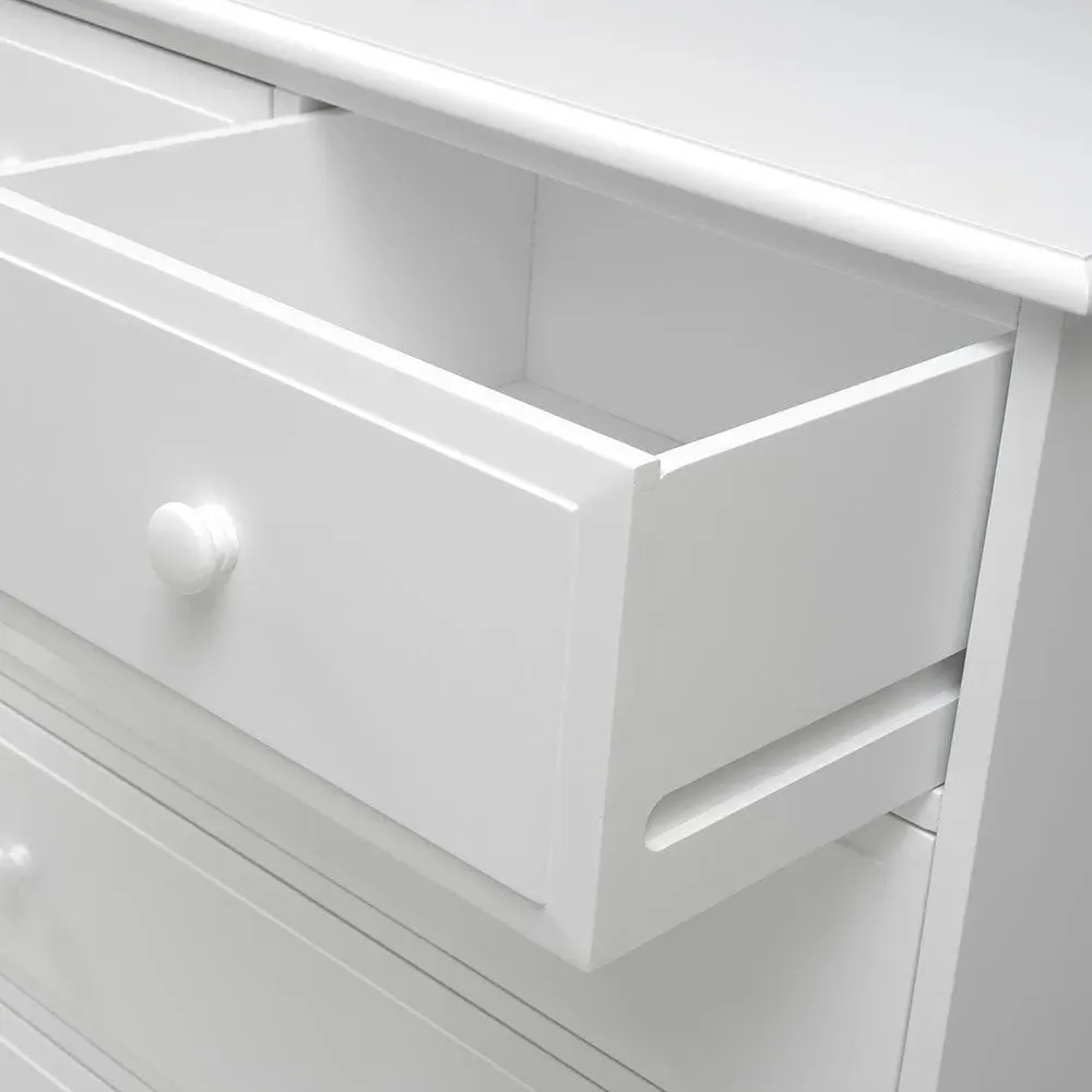 Pensham 5 Drawer Chest - White, Pine