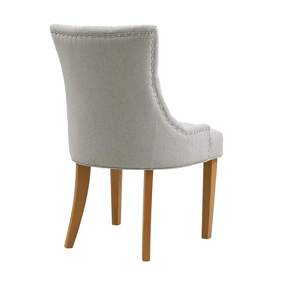 Dining Chair Set of 4 with Studwork - Wise Fabric