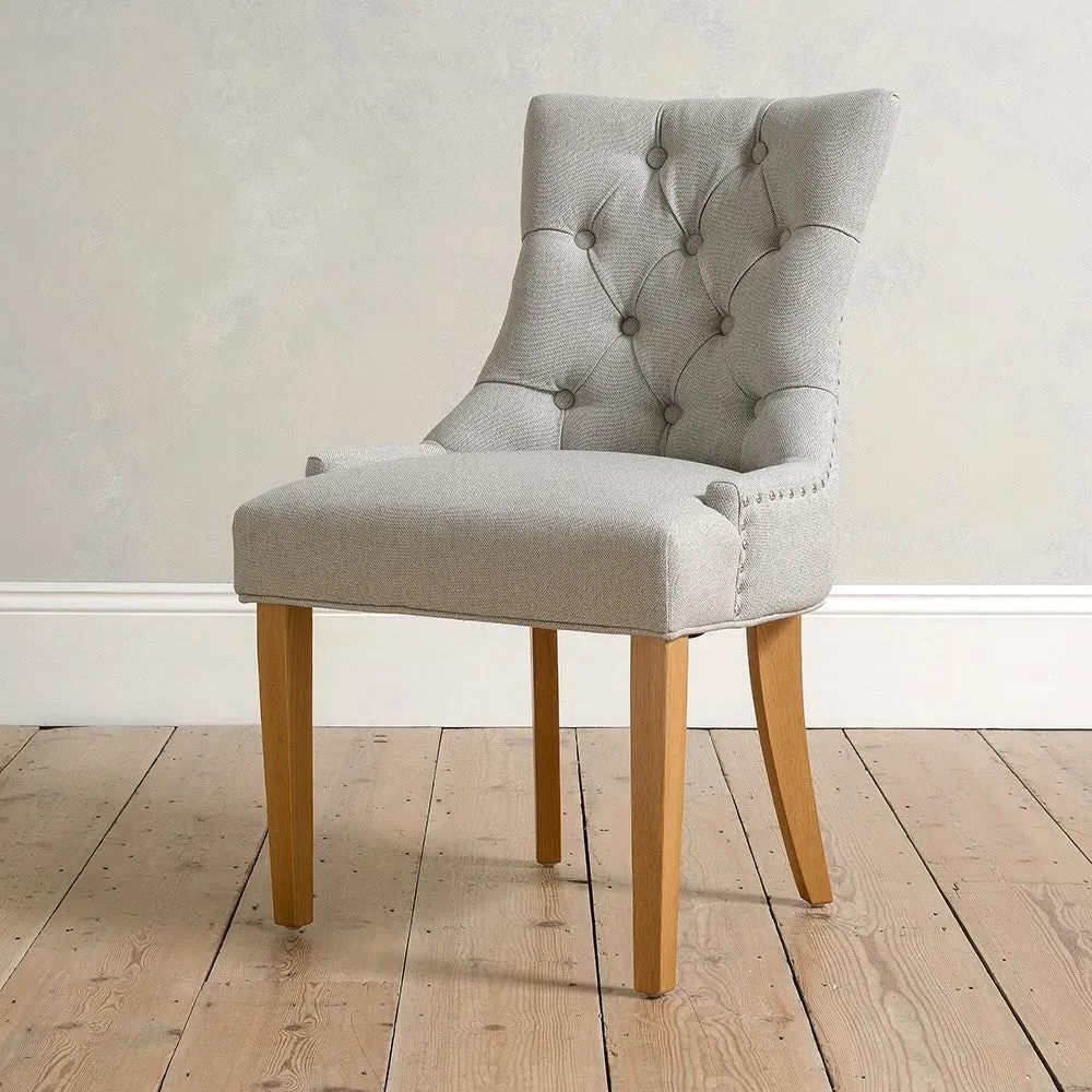 Dining Chair Set of 4 with Studwork - Wise Fabric