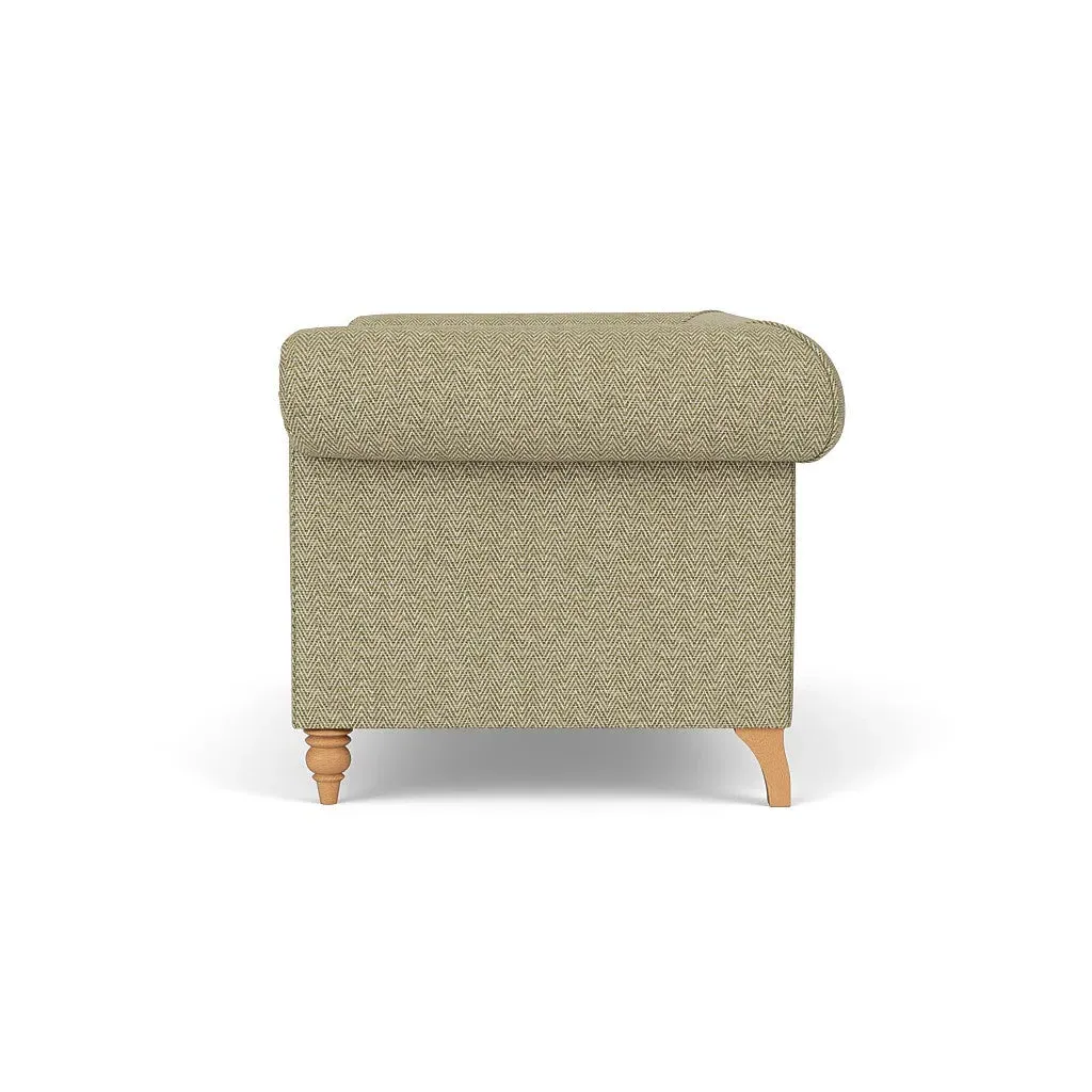 2-Seater Sofa - Apple, Herringbone Weave