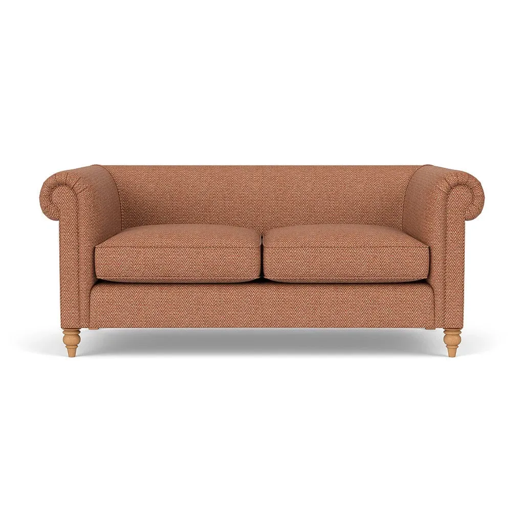 3-Seater Sofa - Brick, Herringbone Weave image