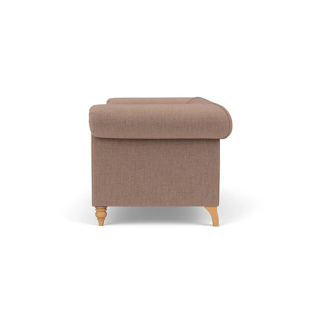 3-Seater Sofa - Dusky Rose, Eco Chenille