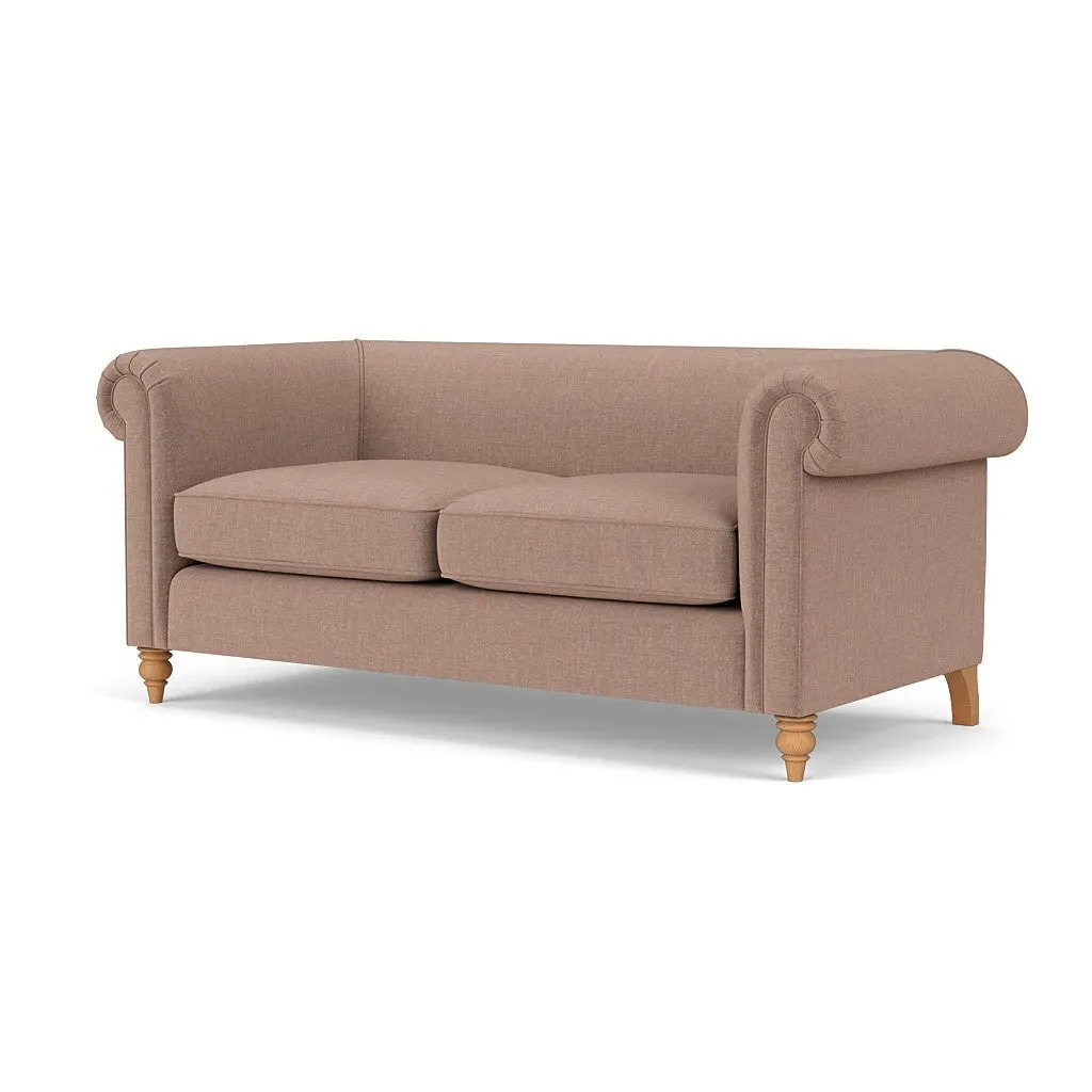 3-Seater Sofa - Dusky Rose, Eco Chenille