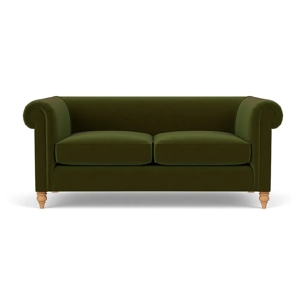 3-Seater Sofa - Forest Green, Matt Velvet image