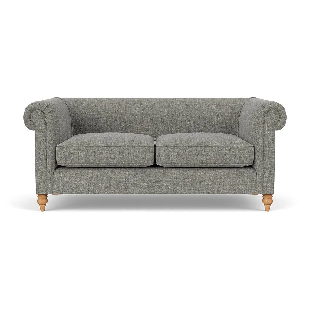3-Seater Sofa - Grey Marl, Rustic Weave image