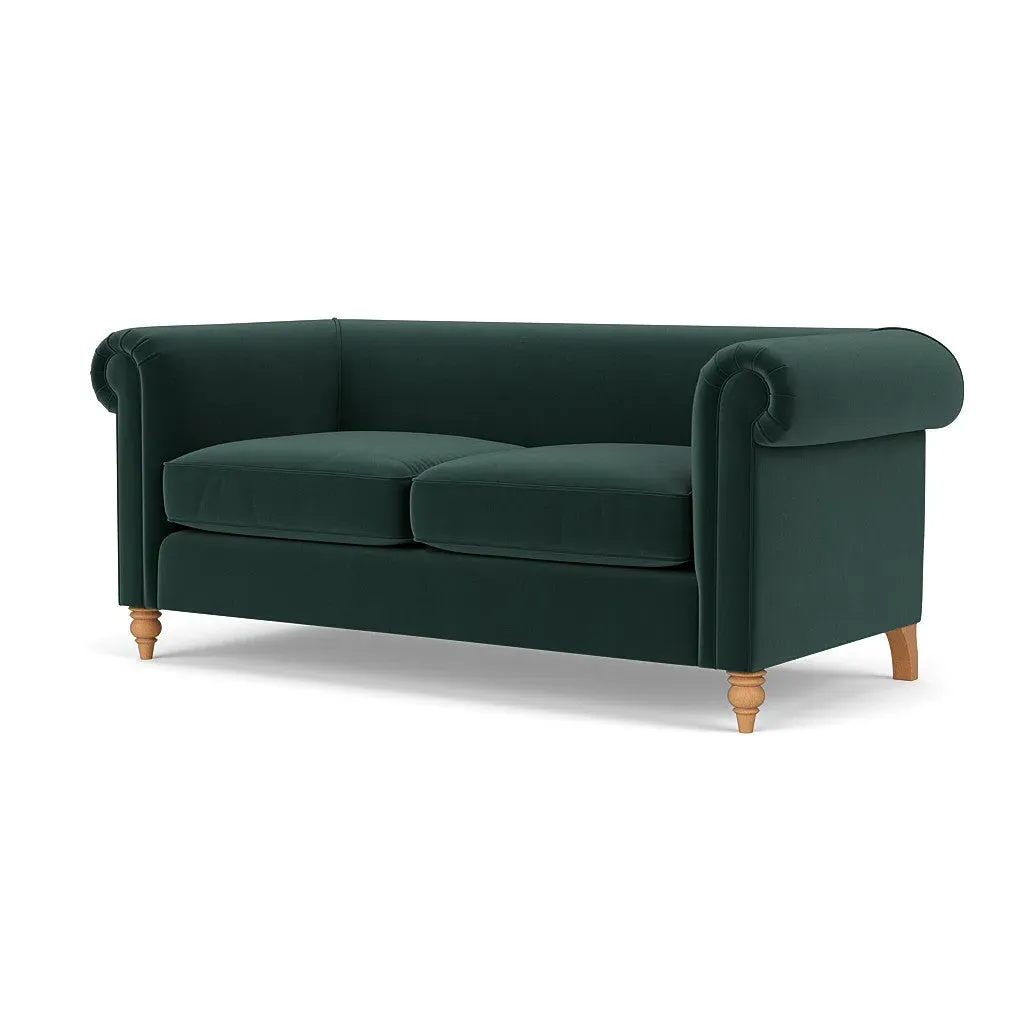 3-Seater Sofa - Lake, Matt Velvet
