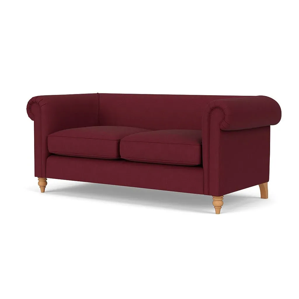 3-Seater Sofa - Rosehip, Linen Mix