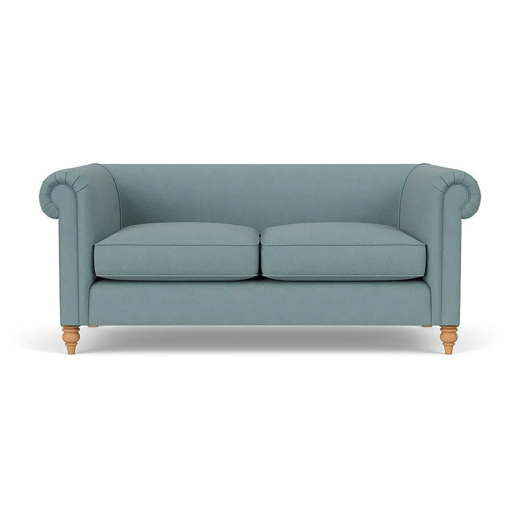 3-Seater Sofa - Sky Blue, Linen Mix image